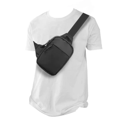 Image of Chest Crossbody Bag, Waterproof Sling Bag with Adjustable Strap for Outdoor Running Hiking Walking Jogging Shopping Climbing Cycling Camping (Black XL)