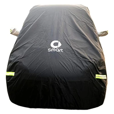 Image of Car Cover Waterproof Outdoor Full for Smart Fortwo 451 or 453, All Weather UV Protection Oxford Auto Cover, Windproof Dustproof Scratch Resistant