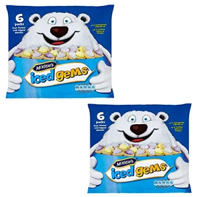 Image of McVitie&#039;s Iced Gems 6 x 25g Pack of 2