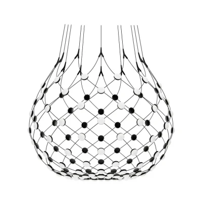 Image of Luceplan Mesh hanging light Ø 100 cm wireless 2 m