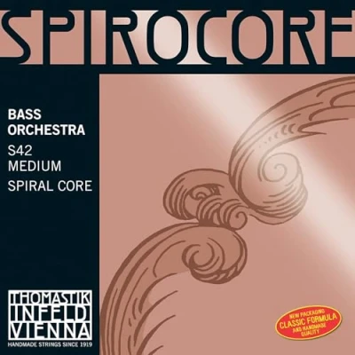 Image of Thomastik Saiten für Kontrabass Spirocore Spiralkern Orchesterstimmung Satz 4/4 mittel Mensur bis 1100 mm / 43.3&quot;