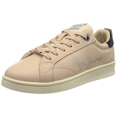 Image of Pepe Jeans Women&#039;s Milton Essential Sneaker, 319MAUVE Pink, 7 UK
