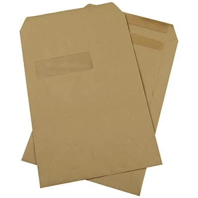 Image of Q Connect C4 Envelopes Window Basketweave Pocket SelfSeal Pk250 KF3534