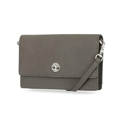Image of Timberland Women RFID Leather Crossbody Bag Wallet Purse, Castlerock (Nubuck), One Size