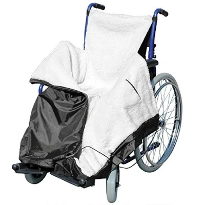 Image of Wheelchair Cozy WRAP Waterproof Water Resistant Fleece Blanket Throw Travel CAR Lined Cosy Leg Cover