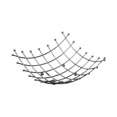 Image of Premier Housewares Lattice Fruit Basket 26 cm, Chrome