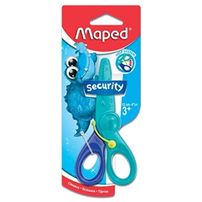 Image of Maped Kid Pulse Spring Assisted Safety Scissors, Multicolor