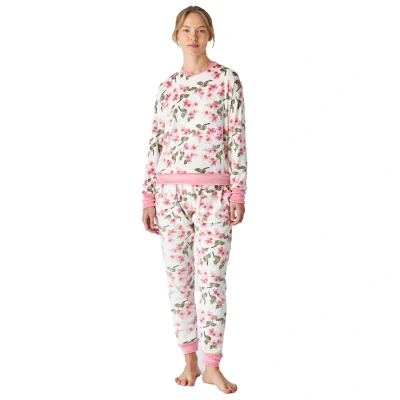 Image of J&amp;J Brothers Womens Winter pajamas long sleeve velvet JJB4 women Multicolour Size Small