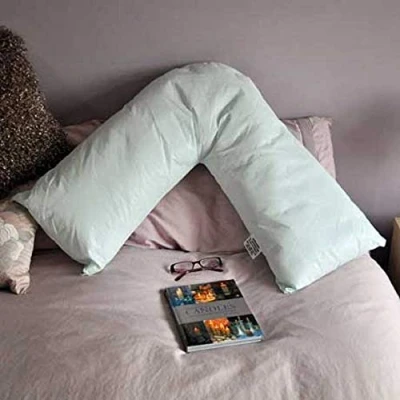 Image of COMFORTNIGHTS Easy care V shape wipe clean, Waterproof Nursing pillow.