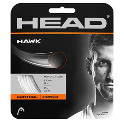 Image of HEAD Unisex&#039;s Hawk Racquet String Multi Colour/White, Size 16