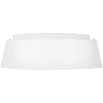 Image of Asher 3 Light Flush Ceiling Light, Matt White, E14