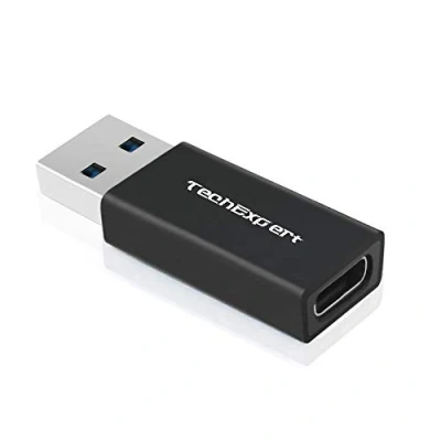 Image of TechExpert USB C 3.1 Type Female to 3.0 A Male Data Adapter for Notebook Tablet Smartphone