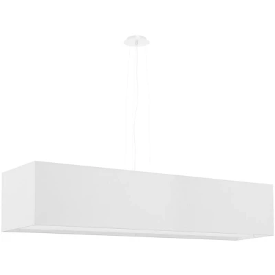 Image of Santa Linear Bar Pendant Light White 5x E27