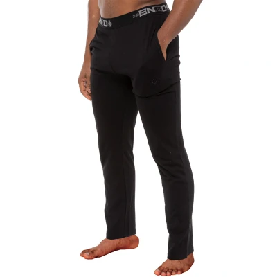 Image of EZLP585 Enzo Mens Pyjama Pants Lounge Bottoms Elasticated Waist Nightwear Trousers PJ Soft Jersey Loungewear Black M