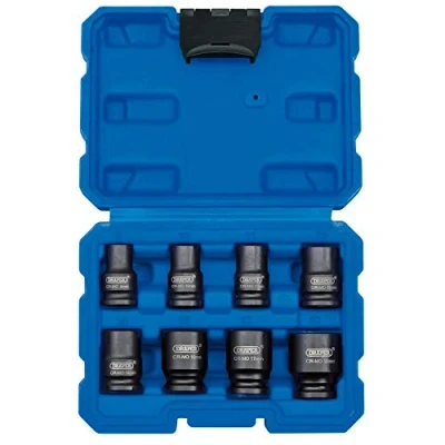 Image of Draper Metric Impact Socket Set, 3/8&quot; Sq. Dr. (8 Piece)