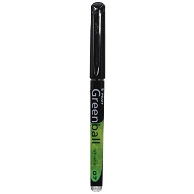 Image of Pilot Begreen Recycled Greenball 7 Liquid Ink Rollerball 0.7 mm Tip Black, Box of 10