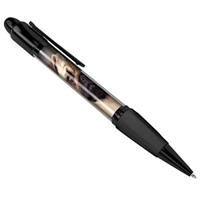 Image of DV DESIGN Beautiful Tan Pug Dog Black Ballpoint Pen Puppy Cute Animal #8623
