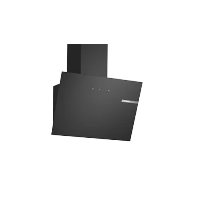 Image of Bosch DWK65DK60B Series 2, Wall mounted cooker hood 60 cm clear glass black printed