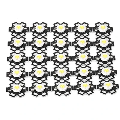 Image of Wandisy LED Chip Bulb, Integrated Light, 25PCS 3W 3.2 3.4V High Bright Bead Spotlight Bulb for Lamp Beads DIY Lighting (White 6000 6500K)
