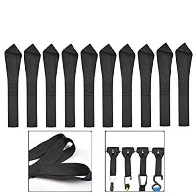 Image of BUYGOO 10PCS 7.9In Tie Down Straps Strong Securing Loop for Fastening in Motorcycle, Bike, ATV, UTV, Car(The max load bearing is 500KG/1100Ib)