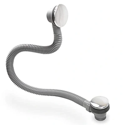 Image of Easy Clean Bath Click Clack Sprung Waste Overflow