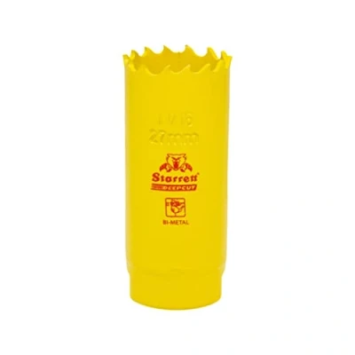 Image of Starrett Deep Cut Hole Saw DCH0134 Heavy Duty Bi Metal with Extra Cobalt HSS Teeth For Metals Wood Cast Iron Fibreglass Plastic Materials 44mm