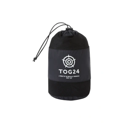 Image of TOG24 Craven Mens Waterproof Packaway Jacket Black Polyamide Size Medium