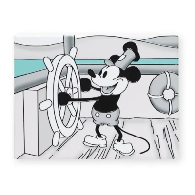 Image of Art of Arora 2885 Steaming Ahead At the Wheel Ceramic Tile Picture Plaque Wall 15 x 20cm