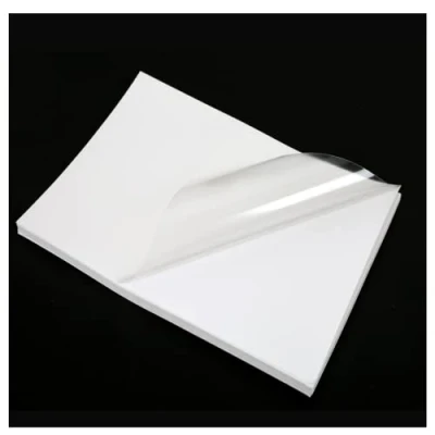 Image of 25 Sheets A4 Glossy Transparent Self Adhesive Inkjet Vinyl Sticker Paper, Waterproof Sticky Label Image Printing Paper Sheet, Laser and Printable for DIY Stickers