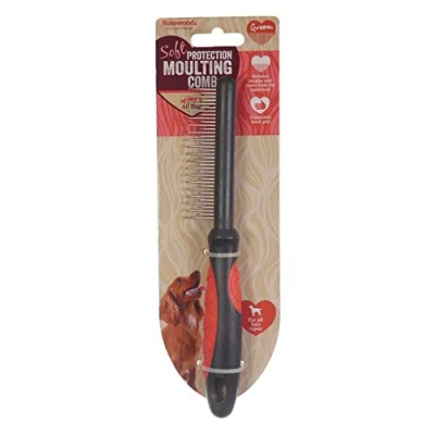 Image of Rosewood Soft Protection Moulting Comb for Dogs