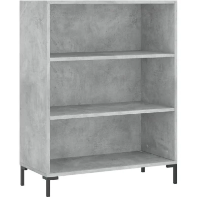 Image of vidaXL Bookcase Concrete Grey 69.5x32.5x90 cm Engineered Wood