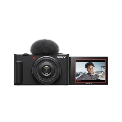 Image of Sony ZV 1F Vlog Camera Digital (Variable Angle Display, 4K Video, Heavy Recording, Functions) Black (Renewed)