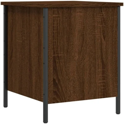 Image of vidaXL Storage Bench Brown Oak 40x42.5x50 cm Engineered Wood