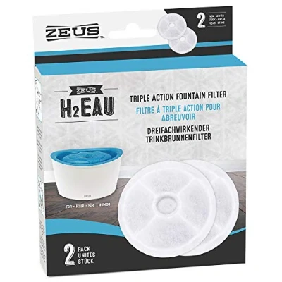 Image of Zeus H2EAU Fountain Replacement Filters Two Pack