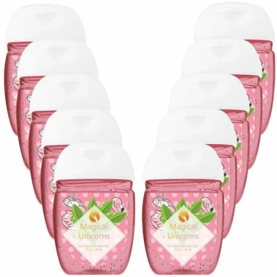 Image of HandiGel Pocket Size Hand Sanitizers Antibacterial Gel, 29ml (10x Magical unicorns)