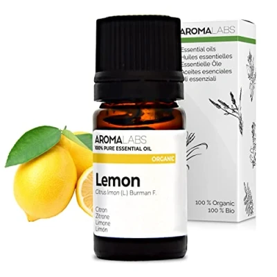 Image of BIO Lemon Essential Oil 5mL 100% Pure, Natural, Chemotyped and AB Certified AROMA LABS (French Brand)