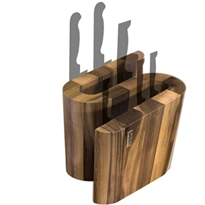 Image of Artelegno Grand Prix Magnetic Knife Block Walnut wood
