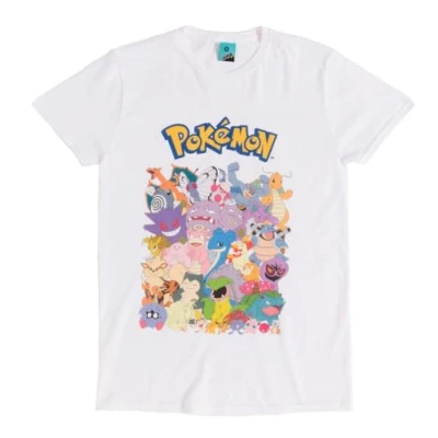 Image of Pokemon Characters White T Shirt