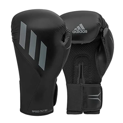 Image of adidas Speed Tilt 150 with New Technology for Men, Women, Unisex Boxing, Punching Bag, Kickboxing, MMA, and Training (Royal/Met Black/Solar Red, 10oz)