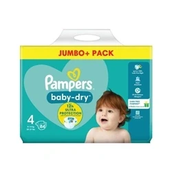 Image of Pampers Baby Dry Taped Nappies Size 4 Jumbo (Pack of 168)