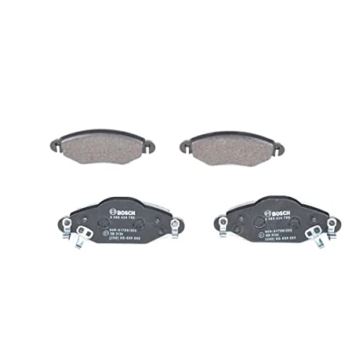 Image of 8674D147, E190R01786283 Brake pad set BOSCH 0 986 424 788 Low Metallic with acoustic wear warning mounting manual TOYOTA: Yaris I Hatchback