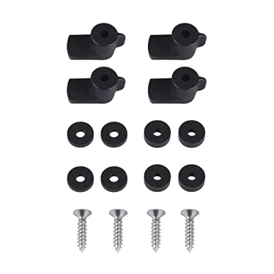 Image of Windhager Insect Protection Sash Set for Windows, Assembly Set, Rotary Latch, Fly Screen, 4 Pieces, Anthracite, 03907