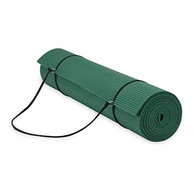 Image of Gaiam Essentials Premium Yoga Mat With Carrier Sling (72 InchL X 24 InchW 1/4 Inch Thick)