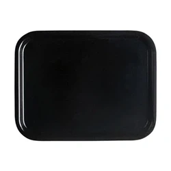 Image of Cambro Capri Tray Smooth Surface Black 320x530mm