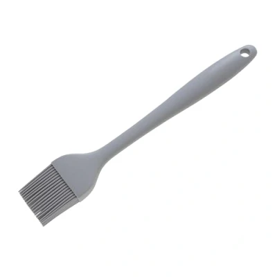 Image of Wiltshire Silicone Pastry Brush, Basting &amp; Glazing Bristles, Heat Resistant Utensil, Non Stick, Scratch, Pebble Grey, 25.3x4.5x1.5cm