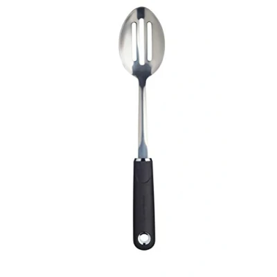 Image of MasterClass Soft Grip Stainless Steel Slotted Spoon