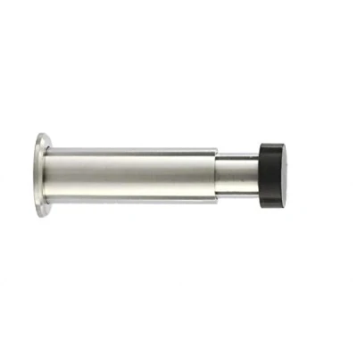 Image of EVI Herrajes I 182 Door Stop de Wall, Adjustable, Finish matt INOX(Stainless Steel) Black Rubber