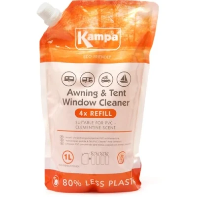 Image of Kampa Eco Friendly Awning &amp; Tent PVC Cleaner 1L Refill Pouch