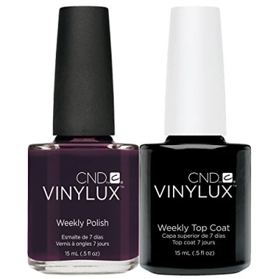 Image of CND Vinylux Dark Dahlia Plus Top Coat Nail Polish 50 g