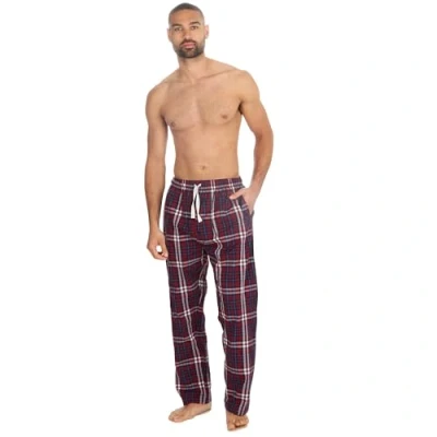 Image of Undercover Mens Woven Check Lounge Pants 31B1909 Burgundy Large